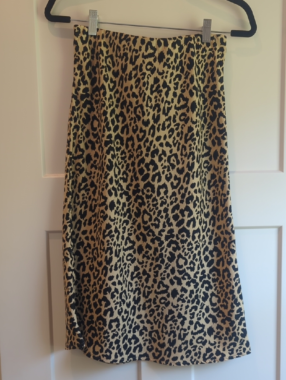 Hollister Leopard Print Midi Skirt - Tan & Black